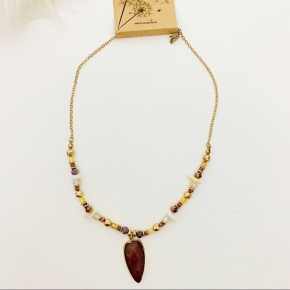 Red Jasper Pendant Necklace - Picture 7 of 7